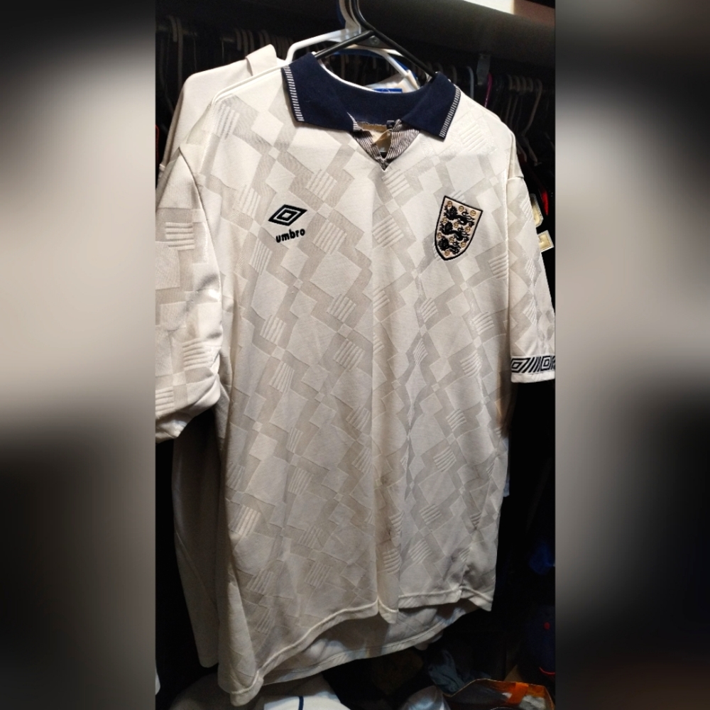 1990 italia world cup England football jersey